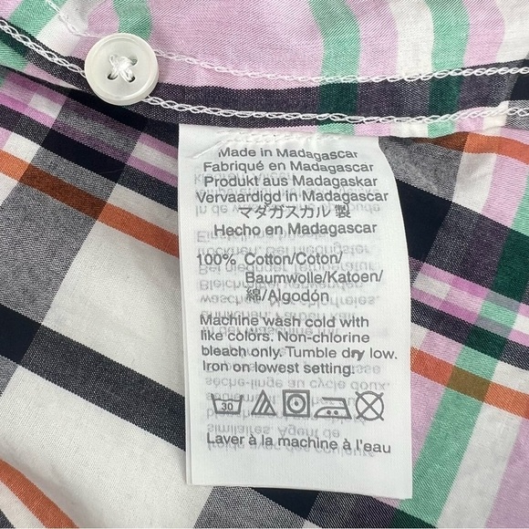 J. Crew Pink Classic-fit Boy Shirt In J. Crew Signature Plaid Size 4 Women’s - Picture 6 of 6